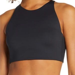 Dark grey girlfriend collective topanga sports bra. Size small light support